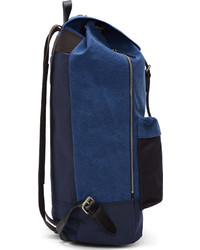 Мужской синий рюкзак из плотной ткани от Porter