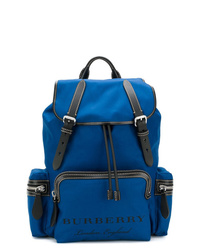 Мужской синий рюкзак из плотной ткани от Burberry