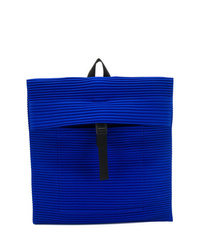 Мужской синий рюкзак из плотной ткани от Homme Plissé Issey Miyake