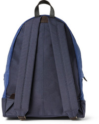 Мужской синий рюкзак из плотной ткани