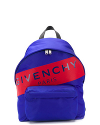 Мужской синий рюкзак с принтом от Givenchy