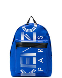 Мужской синий рюкзак с принтом от Kenzo