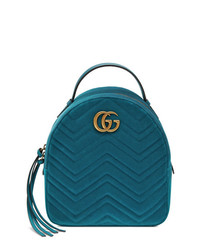 Женский синий рюкзак от Gucci