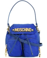Женский синий рюкзак от Moschino