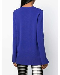 Женский синий свитер с v-образным вырезом от Theory