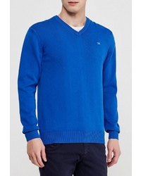 Мужской синий свитер с v-образным вырезом от Season 4 Reason