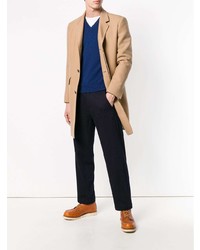 Мужской синий свитер с v-образным вырезом от Ballantyne