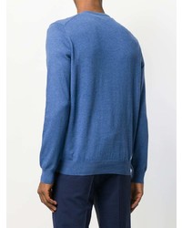 Мужской синий свитер с v-образным вырезом от Polo Ralph Lauren