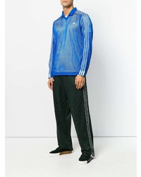 Мужской синий свитер с воротником поло от Adidas Originals By Alexander Wang