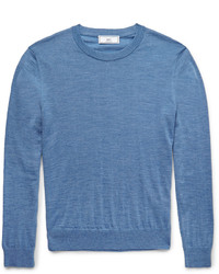 Мужской синий свитер с круглым вырезом от Ami