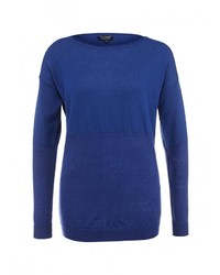Женский синий свитер с круглым вырезом от Armani Jeans