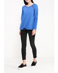 Женский синий свитер с круглым вырезом от Aurora Firenze