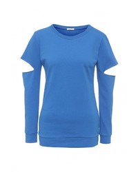 Женский синий свитер с круглым вырезом от Aurora Firenze