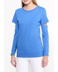 Женский синий свитер с круглым вырезом от Aurora Firenze