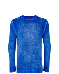 Мужской синий свитер с круглым вырезом от Avant Toi