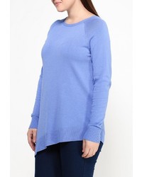 Женский синий свитер с круглым вырезом от Bestia Donna