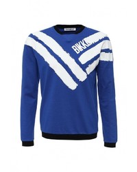 Мужской синий свитер с круглым вырезом от Bikkembergs