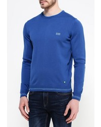 Мужской синий свитер с круглым вырезом от Boss Green