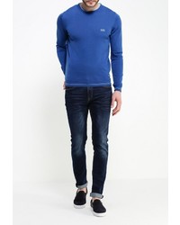 Мужской синий свитер с круглым вырезом от Boss Green