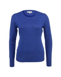 Женский синий свитер с круглым вырезом от Bruebeck