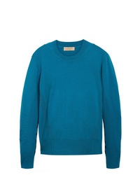 Мужской синий свитер с круглым вырезом от Burberry