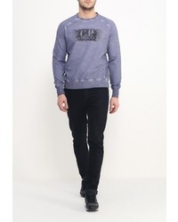 Мужской синий свитер с круглым вырезом от C.P. Company