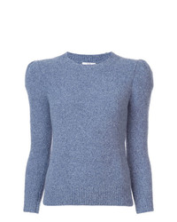 Женский синий свитер с круглым вырезом от Co