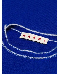 Женский синий свитер с круглым вырезом от Marni