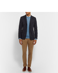 Мужской синий свитер с круглым вырезом от Hartford