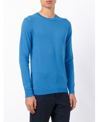 Мужской синий свитер с круглым вырезом от Sottomettimi