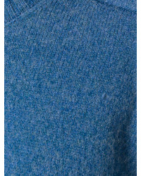 Женский синий свитер с круглым вырезом от Isabel Marant