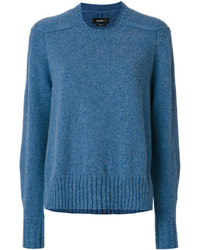Женский синий свитер с круглым вырезом от Isabel Marant
