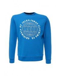 Мужской синий свитер с круглым вырезом от Jack &amp; Jones