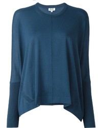 Женский синий свитер с круглым вырезом от Kenzo