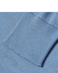 Мужской синий свитер с круглым вырезом от Dolce & Gabbana