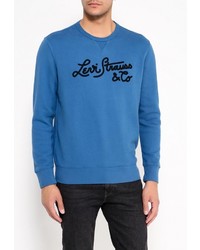 Мужской синий свитер с круглым вырезом от Levi's