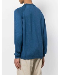 Мужской синий свитер с круглым вырезом от Nuur
