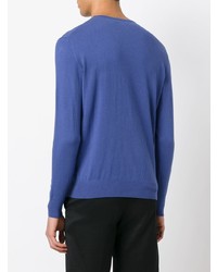 Мужской синий свитер с круглым вырезом от Polo Ralph Lauren