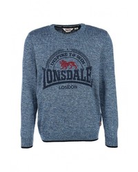 Мужской синий свитер с круглым вырезом от Lonsdale