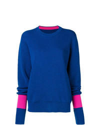Женский синий свитер с круглым вырезом от Maison Margiela