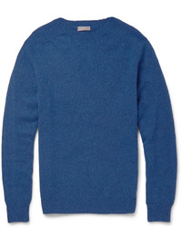 Мужской синий свитер с круглым вырезом от Margaret Howell
