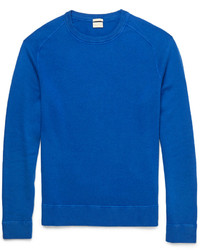 Мужской синий свитер с круглым вырезом от Massimo Alba