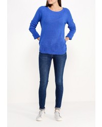 Женский синий свитер с круглым вырезом от MinkPink