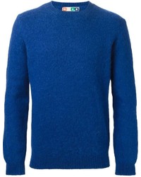 Мужской синий свитер с круглым вырезом от MSGM