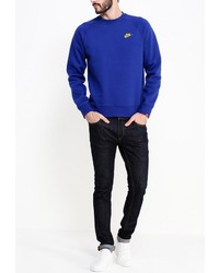 Мужской синий свитер с круглым вырезом от Nike