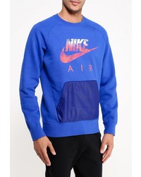 Мужской синий свитер с круглым вырезом от Nike