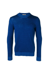 Мужской синий свитер с круглым вырезом от Nuur