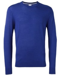 Мужской синий свитер с круглым вырезом от Paul Smith