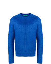 Мужской синий свитер с круглым вырезом от Paura
