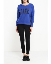 Женский синий свитер с круглым вырезом от Piazza Italia